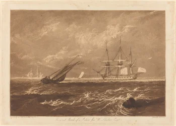 Marinbild med Leader, publicerad 1809.