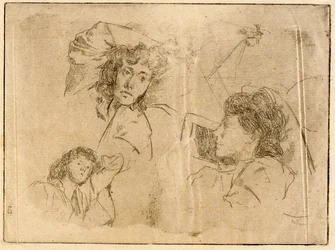 Tre huvuden--Sketcher