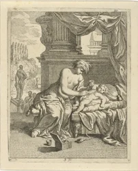Thetis smetar ut Achilles med ambrosia Scener ur Achilles liv (serietitel) Vitam et mortem achilli (serietitel)