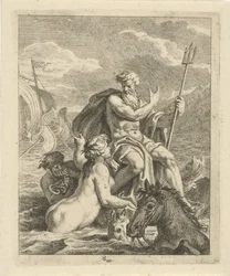 Seascape med Thetis och Neptunus Scener ur Achilles liv (serietitel) Vitam et mortem achilli (serietitel)