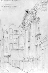 Ebenezer Chapel, Bartletts Passage, ca 1890 (ritning)