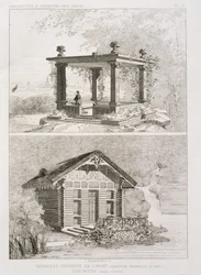 Terrass täckt med cement och rost designad av Danjoy, c.1880