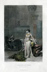 Cleopatra och Caesar Antony och Cleopatra, 1800-talet
