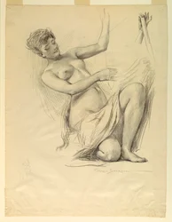 Figurstudie, möjligen för Dome of Manufactures och Liberal Arts Building, World