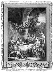Edvard, den svarte prinsen, berättar om detaljerna kring slaget vid Poitiers, 1800-talet
