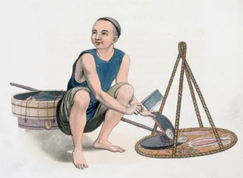 Fiskhandlare, 1800