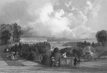 Trädgården i Versailles, 1839