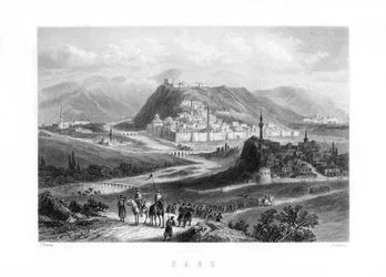 Kars, en stad i nordöstra Turkiet, 1893.