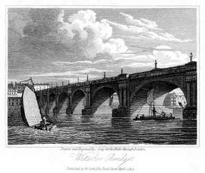 Waterloo Bridge, London, 1817.