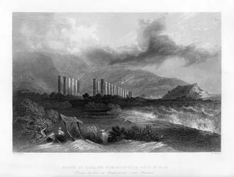 Ruinerna av Soli, eller Pompeiopolis, Turkiet, 1841.