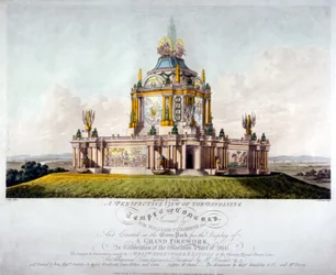 Temple of Concord, Green Park, Westminster, London, 1814