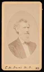 Porträtt av Edwin Hamilton Davis 1811-1888, före 1888.