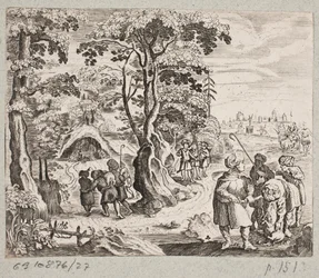 Illustration till Adam Olearius, "Persian Rosenthal av en genial poet Schich Saadi […]", Schleswig 1660