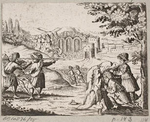 Illustration till Adam Olearius, "Persian Rosenthal av en genial poet Schich Saadi […]", Schleswig 1660