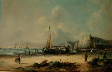 Fiskebåtar på stranden