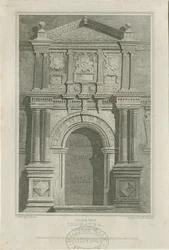 Ingestre Hall - Dörröppning: gravyr, nd [c 1821] (tryck)