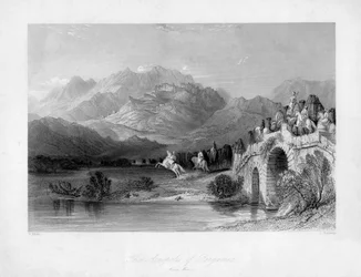 Akropolis i Pergamum Bergama, Turkiet, 1800-talet.