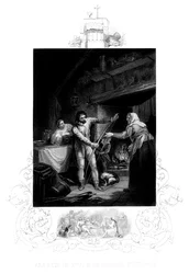 Alfred den store i Neatherds Cottage, 900-talet e.Kr., 1880