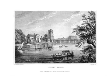 Putney Bridge, London, 1829.