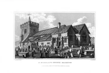 St Nicholas Church, Brighton, East Sussex, 1829.