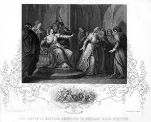 Kejsarinnan Matilda vägrar att frige kung Stephen, 1141