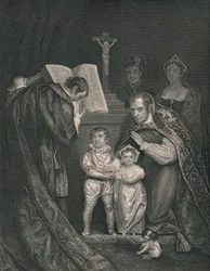 Rikard hertig av Yorks äktenskap. Bror till Edward V., 1478, 1821, mitten av 1800-talet.