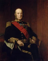Porträtt av amiral Arthur Hood