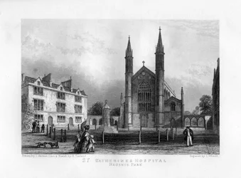 St Katherines Hospital, Regents Park, London, 1800-talet.