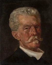 En mans huvud