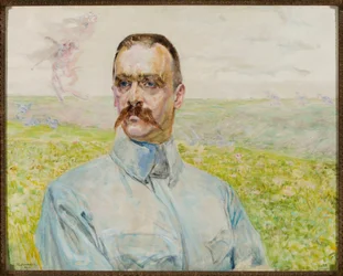 Porträtt av brigadgeneral Józef Piłsudski