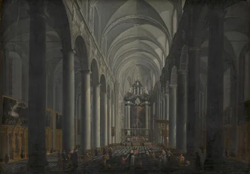 Interiör av jesuitkyrkan i Brygge