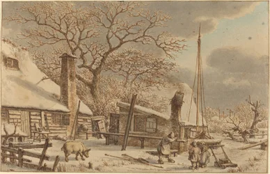Gård på vintern
