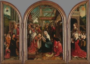 Tillbedjan av Magi. 1517