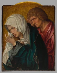 Jungfru Maria och Johannes evangelisten, ca 1520 (olja på pannå)