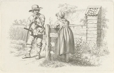 Gräsklippare pratar med en tjej Studietryck / Etudes gravées (serietitel)