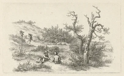 Illustratörer i ett dynlandskap Studietryck / Etudes gravées (serietitel)