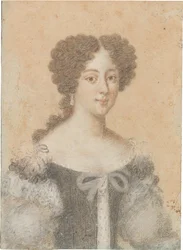 Porträtt av Clelia Cesarini Colonna 1655-1735, hertiginna av Sonnino.
