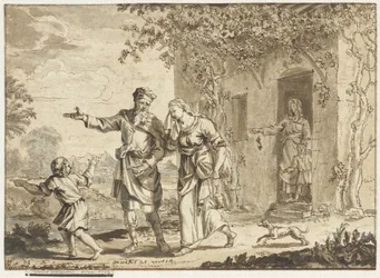 Abraham driver ut Hagar och Ismael