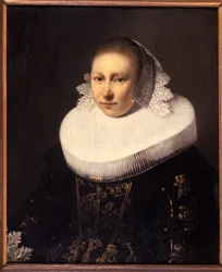 Porträtt av en ung kvinna, före 1644 (olja på ek)