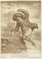 skridskoåkare Le Hollandois sur la glace (titel på objekt)