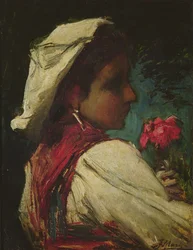 Italiensk flicka, ca 1866