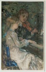 The duo (målning på duk)