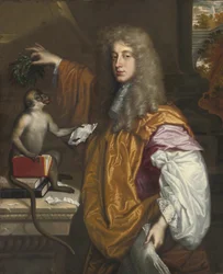 Porträtt av John Wilmot, 2:e earl av Rochester, 1647-1680