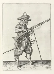 Musketör på vakt, ca 1600