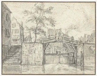 Oude Haarlemmersluis (gamla Haarlem-slussen) vid Martelaarsgracht, Amsterdam