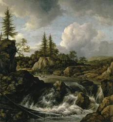 Landskap med vattenfall, c.1660