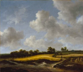 Landskap med ett vetefält, ca 1660