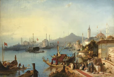 Sultan Abdülmecids ankomst till Nusretiye-moskén, 1842