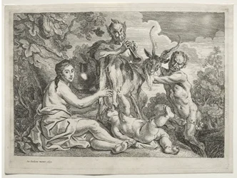 Jupiter får näring av geten Almathea