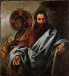 Moses och hans etiopiska hustru Zipporah, mellan 1645 och 1649